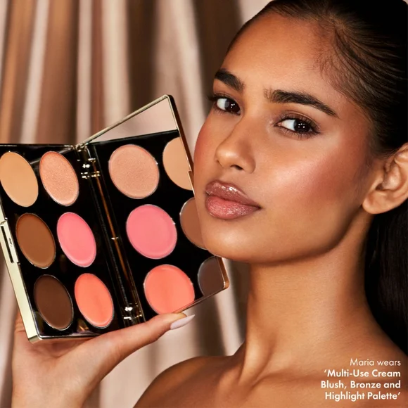 Iconic London Multi-use Cream Blush, Bronze and Highlight Palette any skin tone - Picture 2 of 5